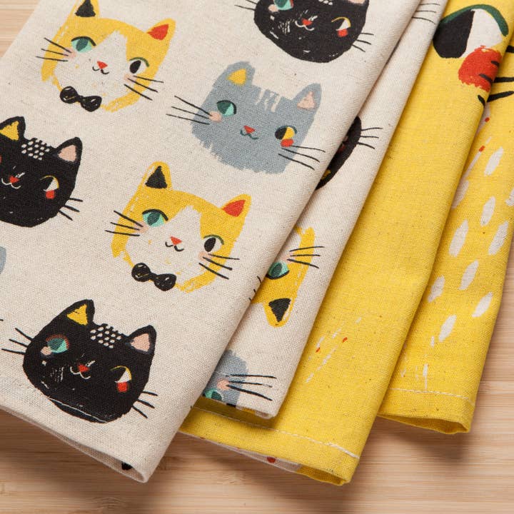 Danica Studio - Wholesale Tea Towel - Danica Studio Meow Meow Cats Kitchen Towel Set of 2