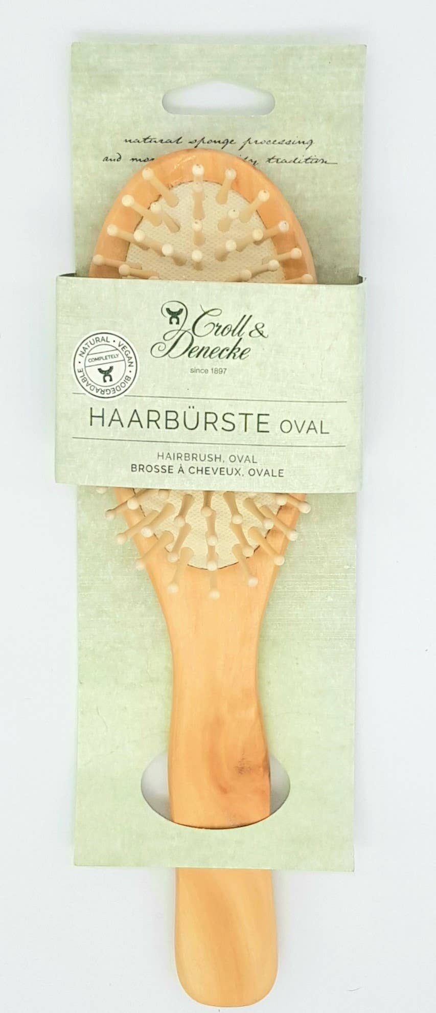Croll & Denecke – Großhandel Haarbürste/Kamm – Haarbürste Natur mit Holz Eco Wellness nachhaltig und vegan3