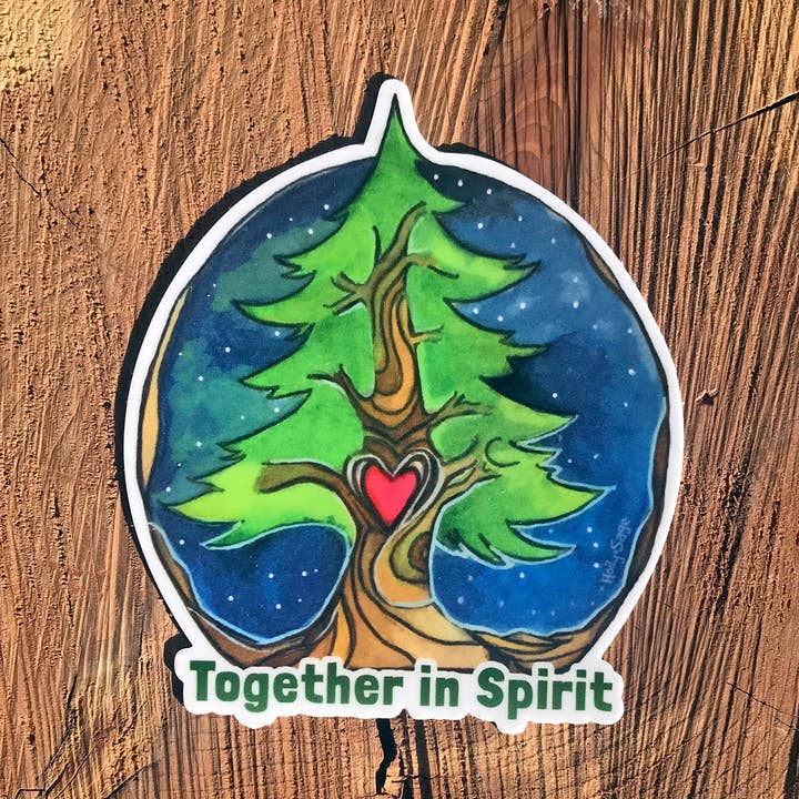 Together in Spirit Sticker for wholesale by Holly Sage Art