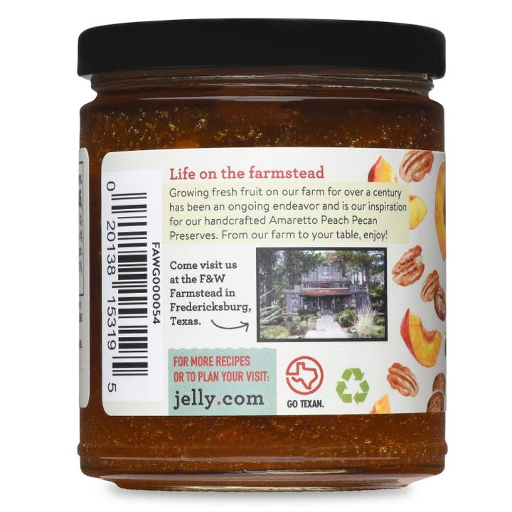 Fischer & Wieser - Wholesale Preserves - Amaretto Peach Pecan Preserves