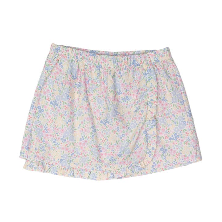Brinley Spring Floral Skort for wholesale by The Oaks Apparel Company
