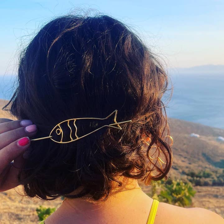 Sardine Hair Pin for wholesale by Rachel Pfeffer
