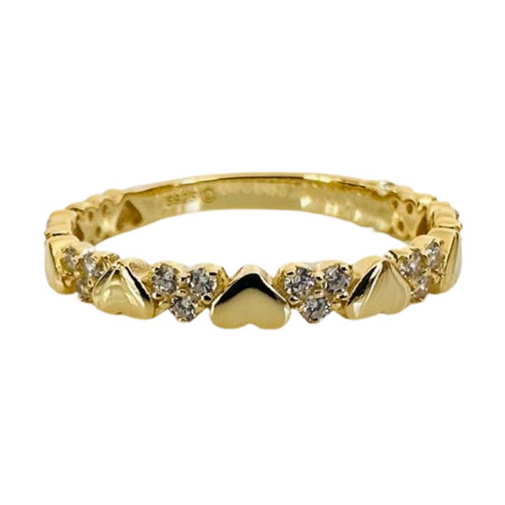 CZ Plain Heart Ring for wholesale by Modern Opus