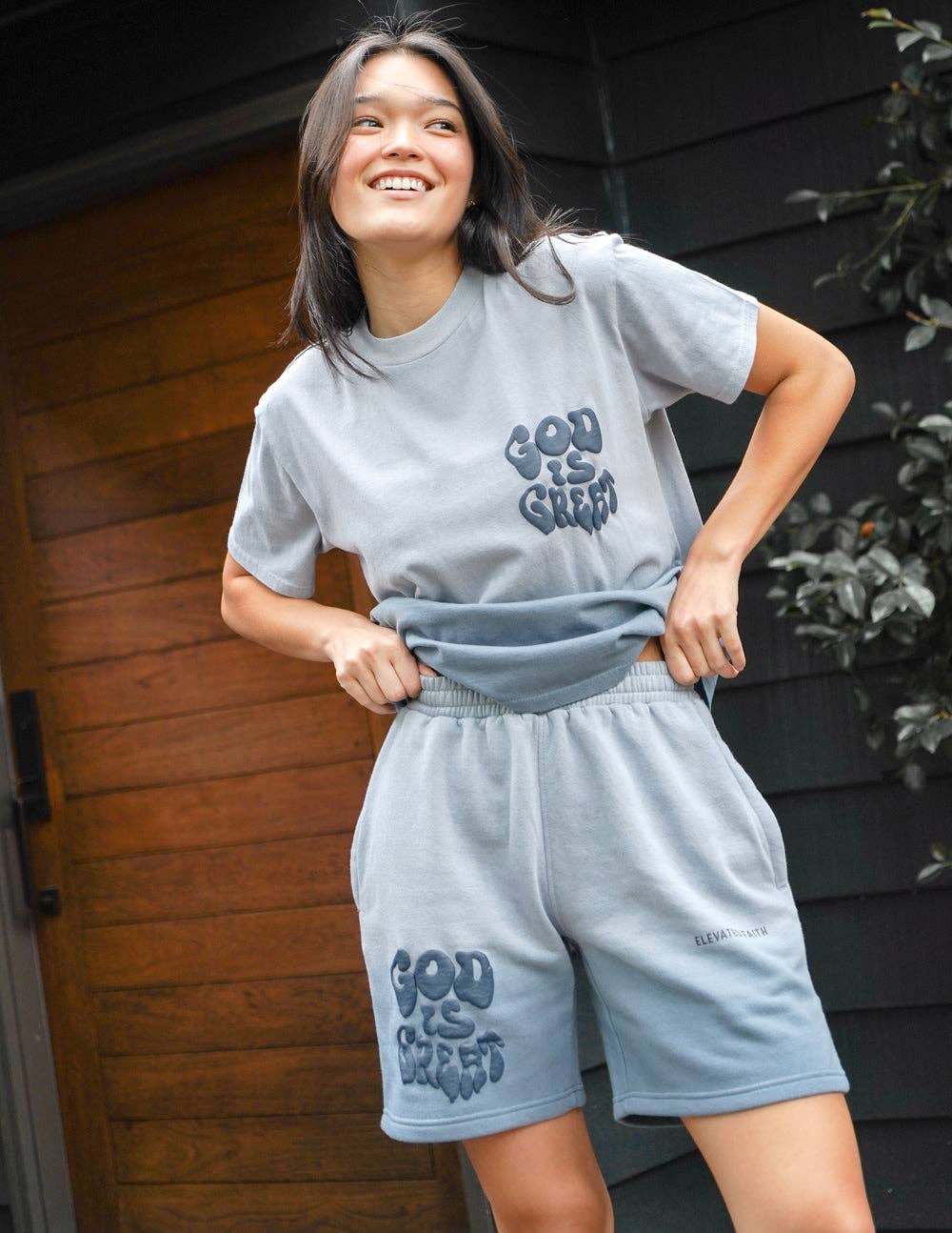 Elevated Faith – Engroshandel Shorts – Mænd – Gud er stor unisex kort2