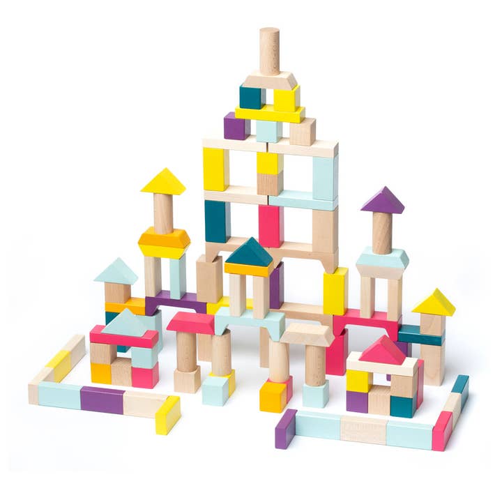 Toysmith - Wholesale Blocks - Kids Baby - Cubika Wooden Blocks Construction Kit