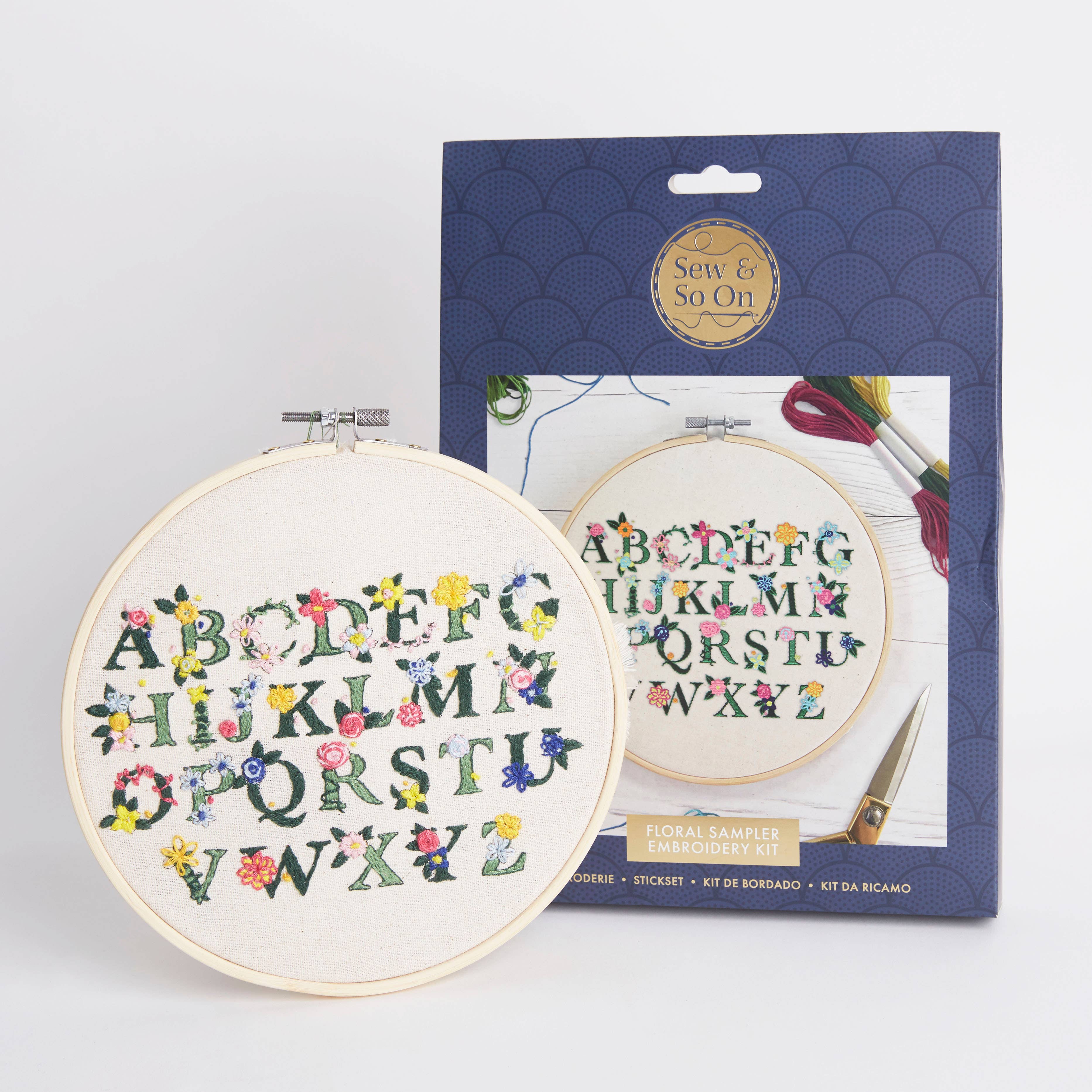 West Design Products - Wholesale Borduurbenodigdheden - Sew & So On borduurpakket - Floral Sampler6