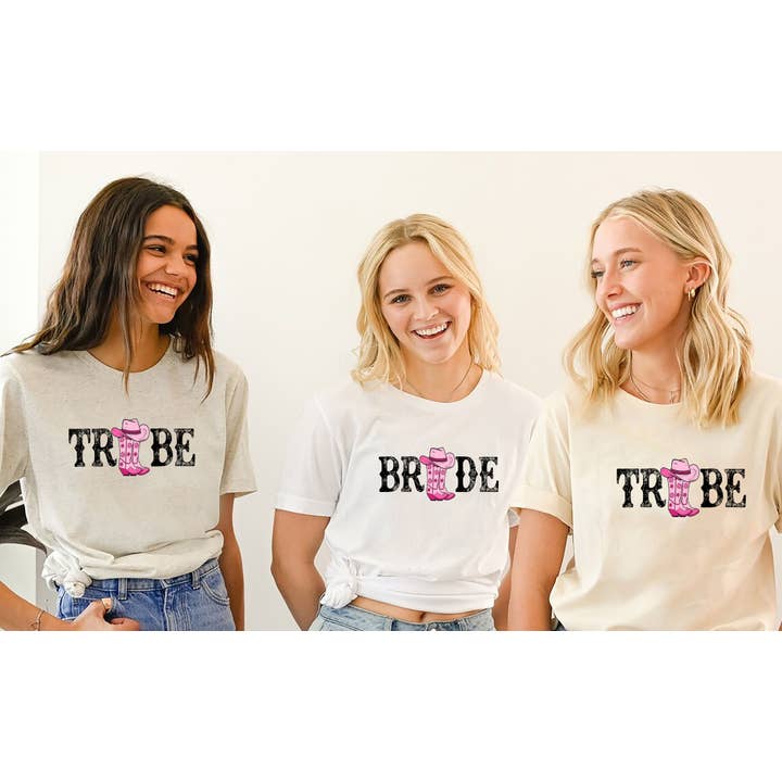 Bride Tribe Shirts, Western Bachelorette Party Shirts for wholesale by Tee Story