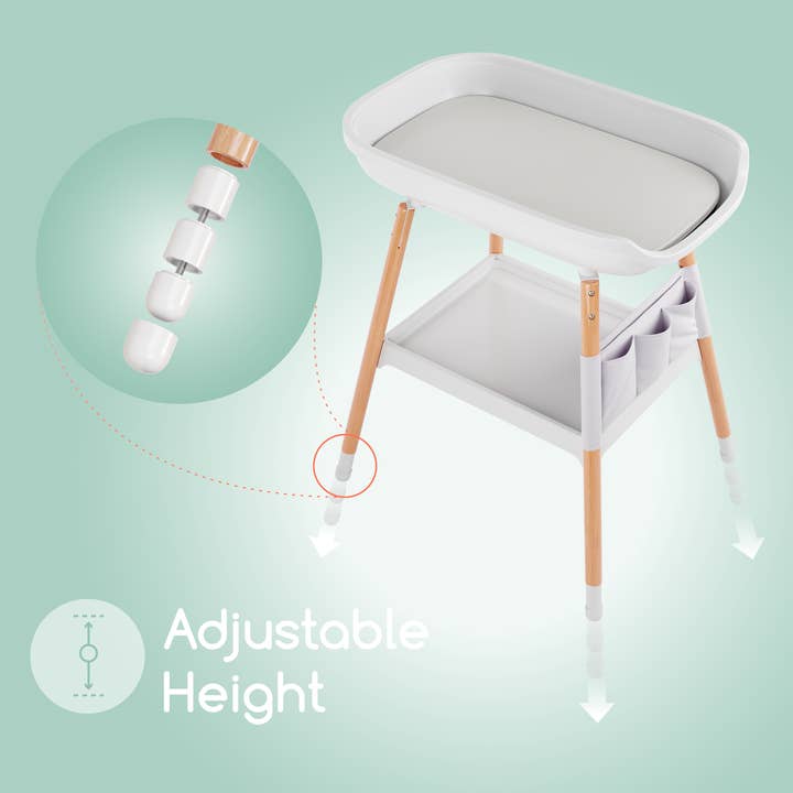 Children of Design – Engroshandel Skiftemåtte/underlag - Baby – Deluxe puslebord med puslepude inkluderet4