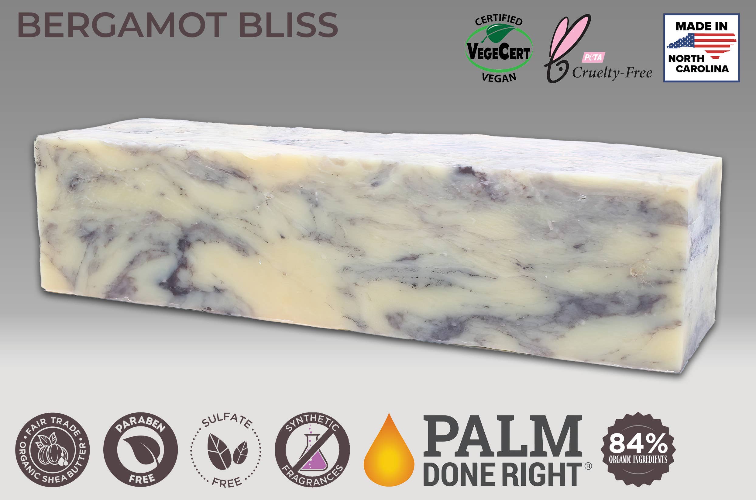 Adams Handmade Soap - Wholesale Bar Soap - Bergamot Bliss Soap1