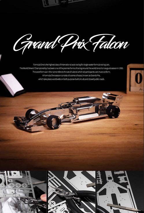 METAL-TIME INC. - Wholesale Puzzle - Adult - GRAND PRIX FALCON Formula 1 Race Car6