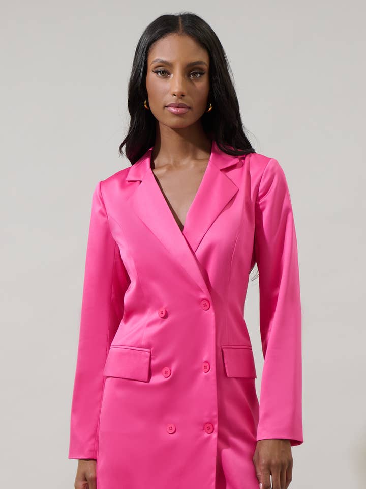 Leena Keep It Cool Oversized Blazer Dress for wholesale by Sugarlips