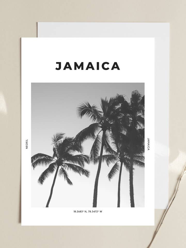 Jamaica 'Nighttime In Negril' Print 1 for wholesale by The Travel Edit