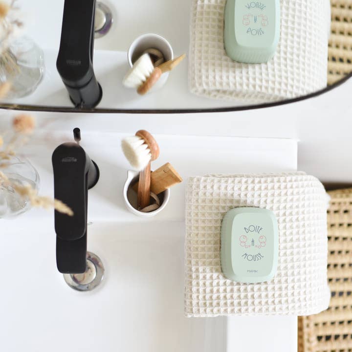 MAMIK - Wholesale Zeep in tasje/zakje - Zeepdoos SCHUIMDOOS - lindegroen2