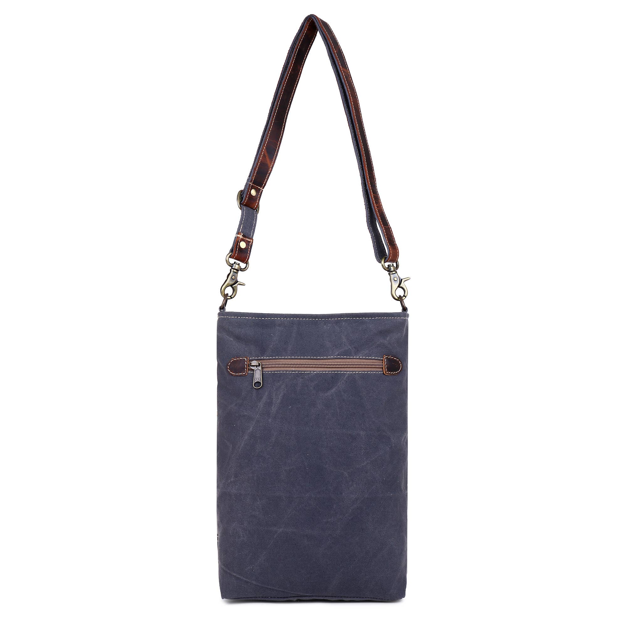 Sixtease Bags USA - Vendita all'ingrosso Tracolla - Donna - Borsa a tracolla da donna in tela e pelle - Grigio floreale3