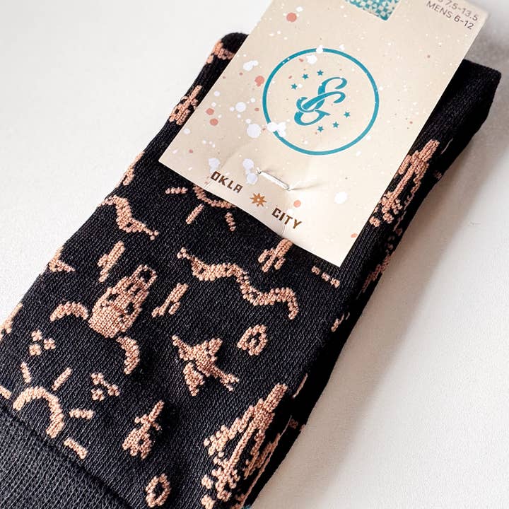 Shop Good – Großhandel Socken - Unisex – Grasslands Westernsocken3