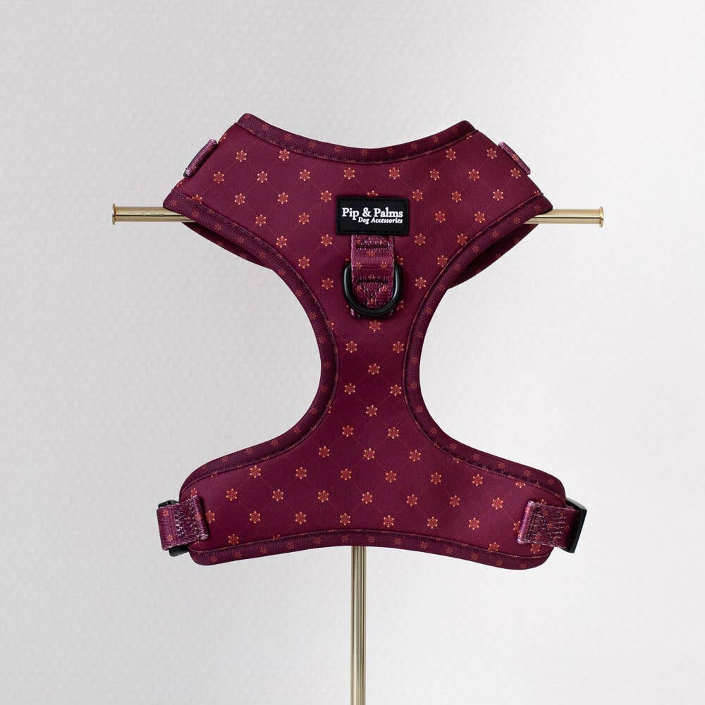 Pip and Palms - Wholesale Pet Harness - Dog - Dog Harness Burgundy Best