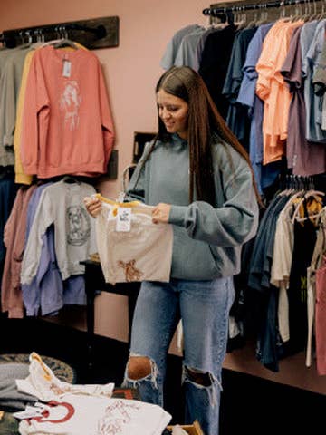 Outlaw Cowgirl Crewnecks - Watermelon for wholesale on Faire8