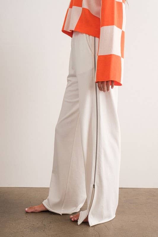 Sauge PP17397 - Sweat d'automne avec fermeture éclair latérale élastique en vente sur Faire6