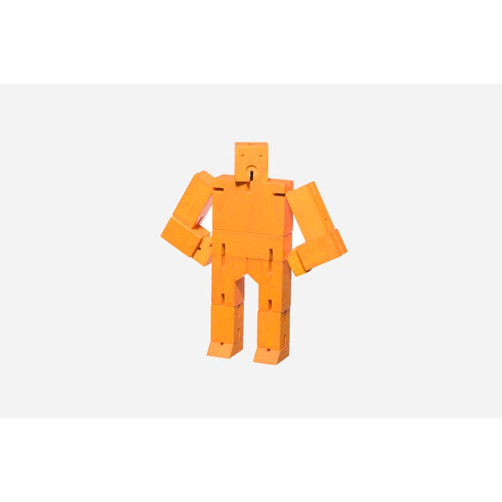 Areaware – Engroshandel Trælegetøj - Børn – Cubebot Lille - Orange