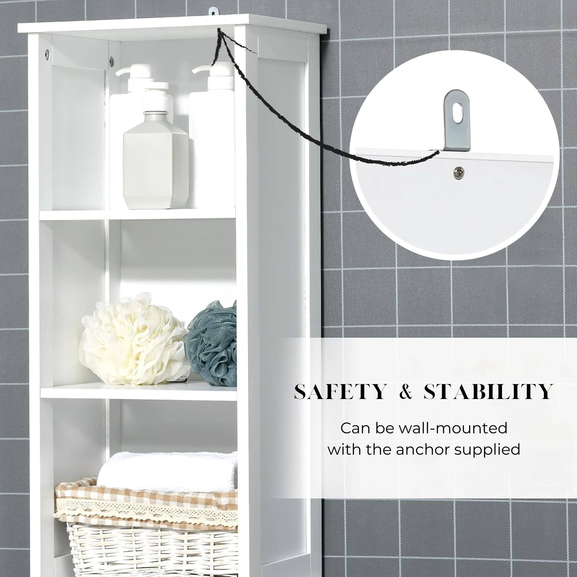 Tall White Storage Cabinet – Miami for wholesale on Faire3