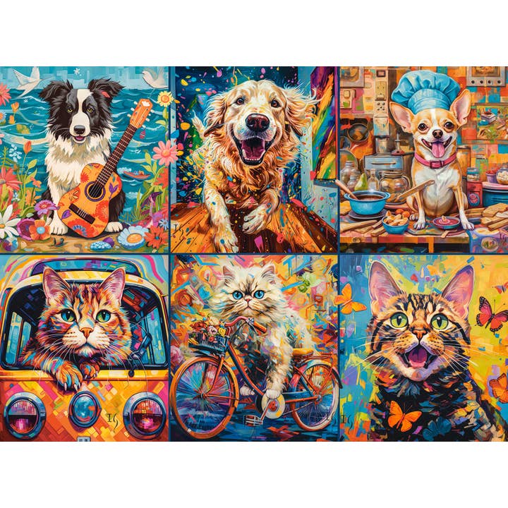 CASTORLAND by Bridge Toys - Wholesale Puzzel - Volwassene - Legpuzzel van 2000 stukjes, kies je huisdier, puzzel met dieren, hondencollage, puzzel voor volwassenen, Castorland C-200948-2