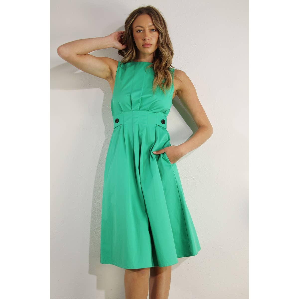 Mulla - Vente Robe – femme - ROBE PLISSÉE EN COTON3