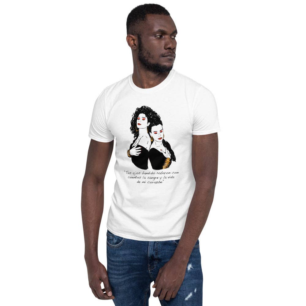 El loco del Pelo Rizo – wholesale Screen printed t-shirt – unisex – Azúcar Moreno unisex t-shirt3