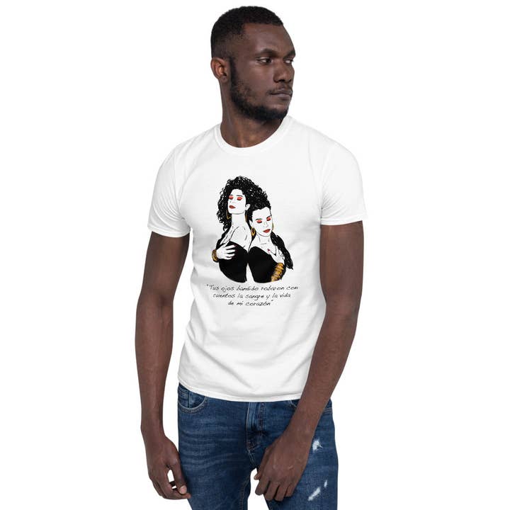 El loco del Pelo Rizo – wholesale Screen printed t-shirt – unisex – Azúcar Moreno unisex t-shirt3