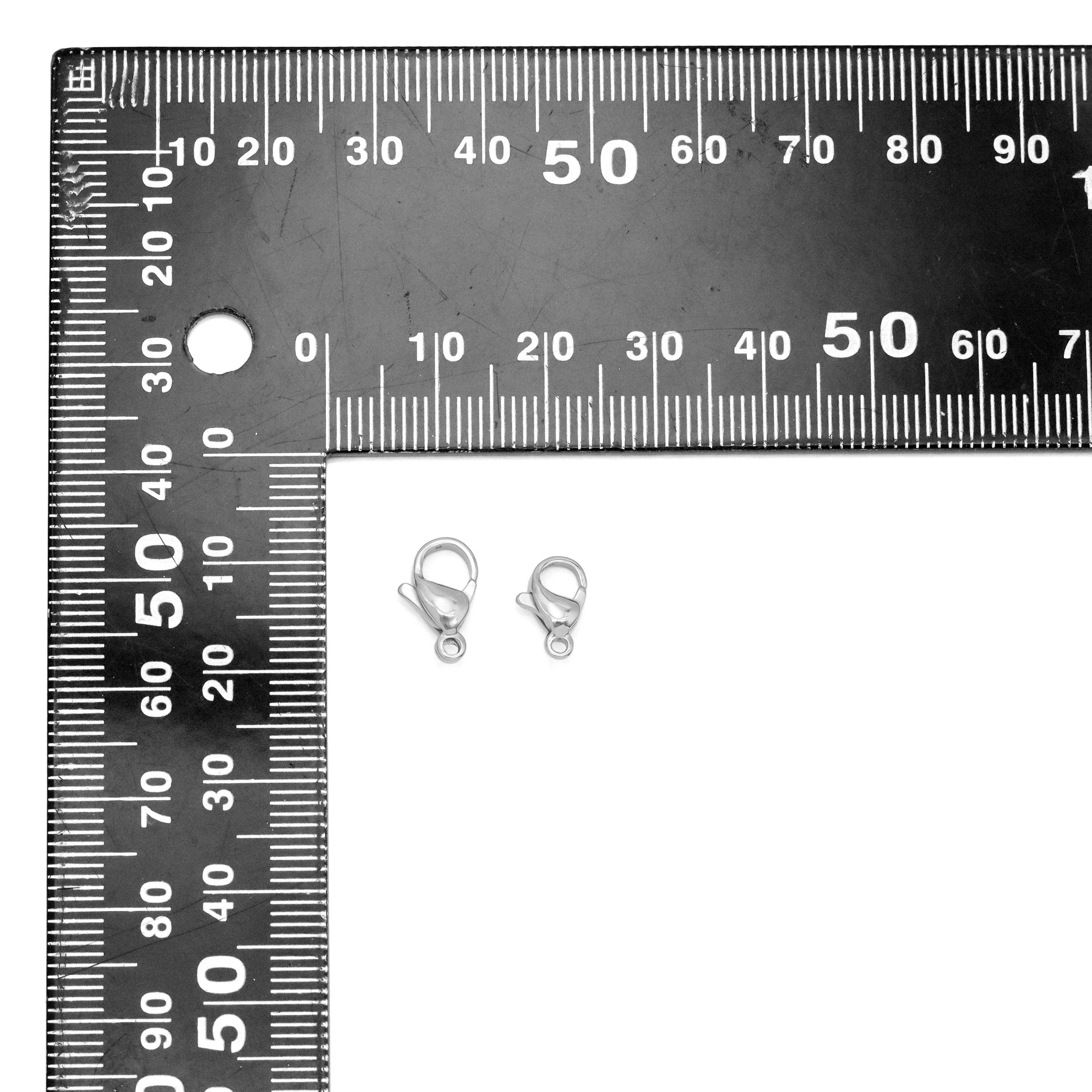 BestBeads&Beyond - Wholesale Clasp - Stainless Steel Silver Lobster Clasp , Sku#Y10041