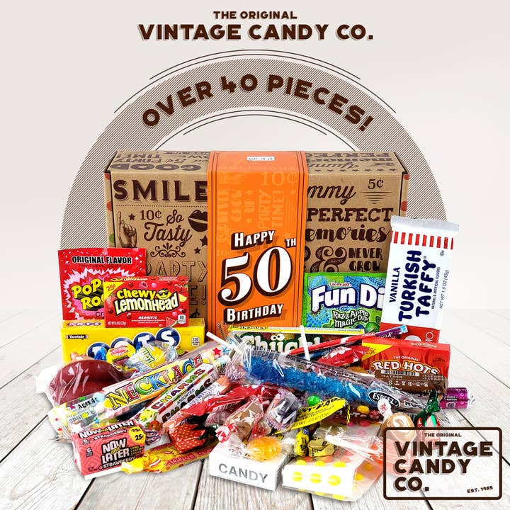 Vintage Candy, LLC – wholesale Gummy – 50th Birthday Retro Candy Gift