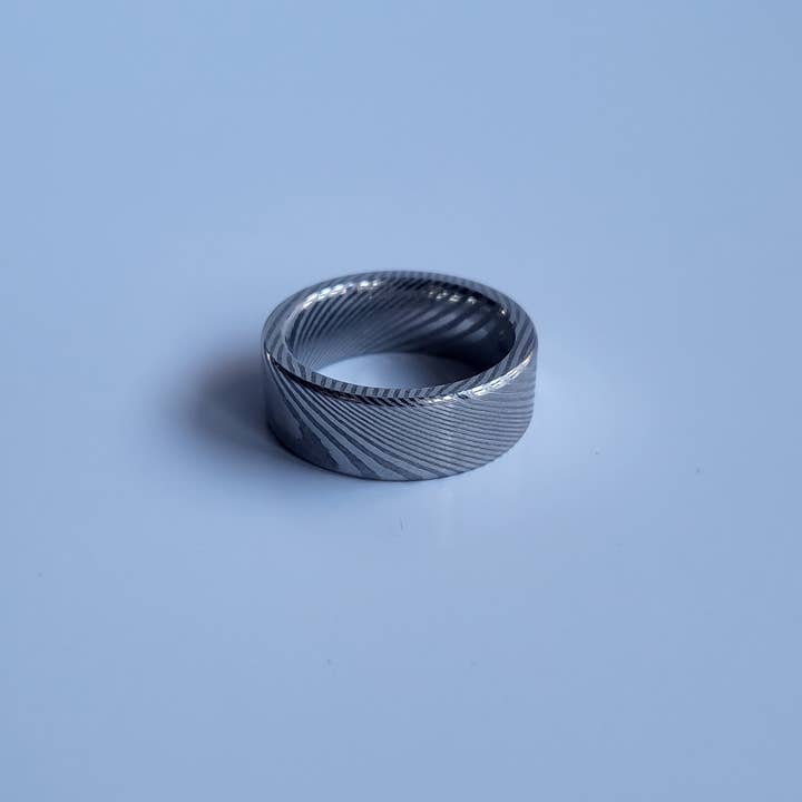 Natural Evolution Design - Wholesale Band/Stacked Ring - Damascus Steel Ring1