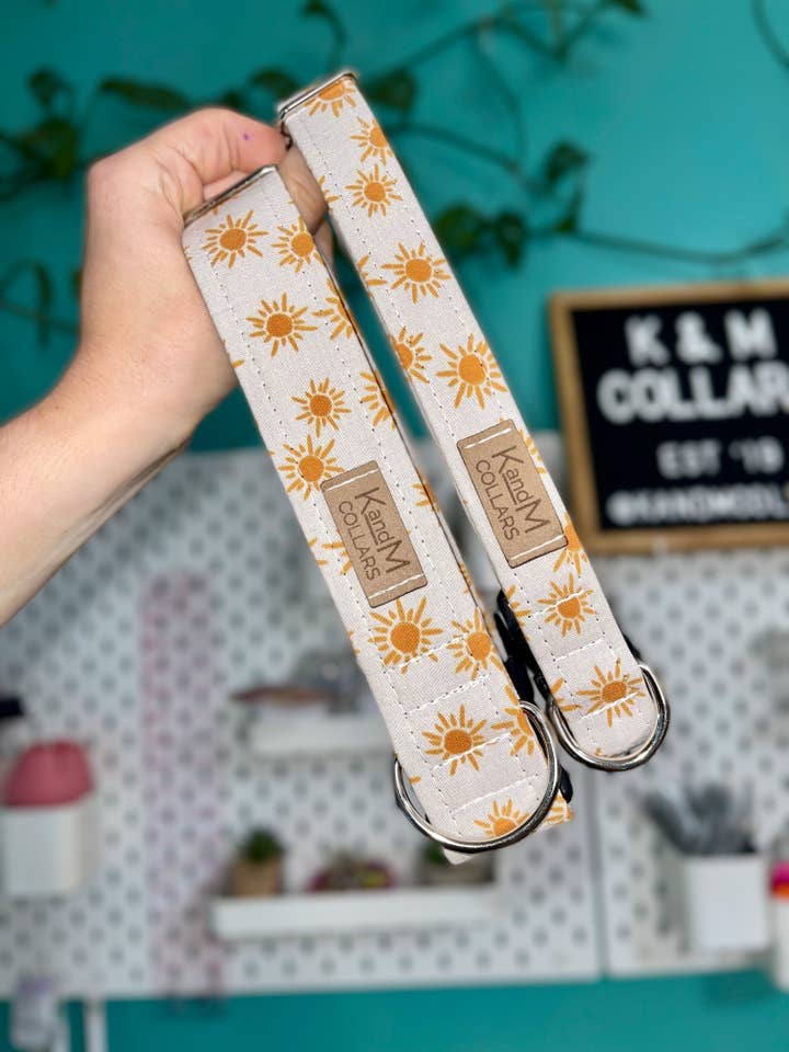 Golden Hour hundehalsbånd, Solskin, Sole, K og M kraver for engroshandel hos K and M Collars