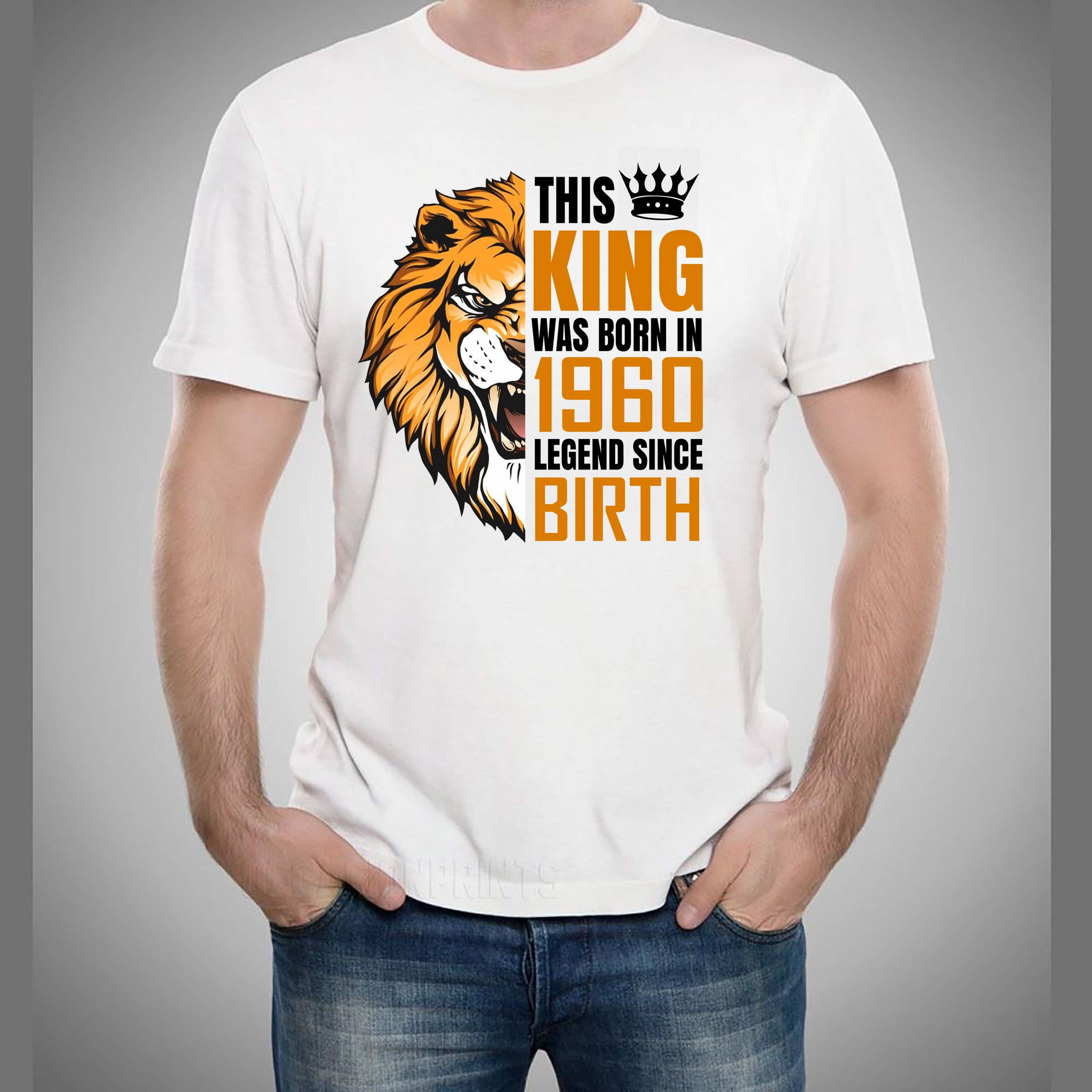 LA Shirt Company - Wholesale T-Shirt (Graphic) - Men's - The King Was Born (Choose your Year 1951 to 1960) Men's Tee9