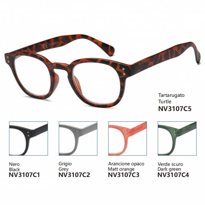 Fertige Lesebrille mit Polycarbonat-Gestell - Modell NV3107 für den Großhandel von NEW VISION MILANO SRL