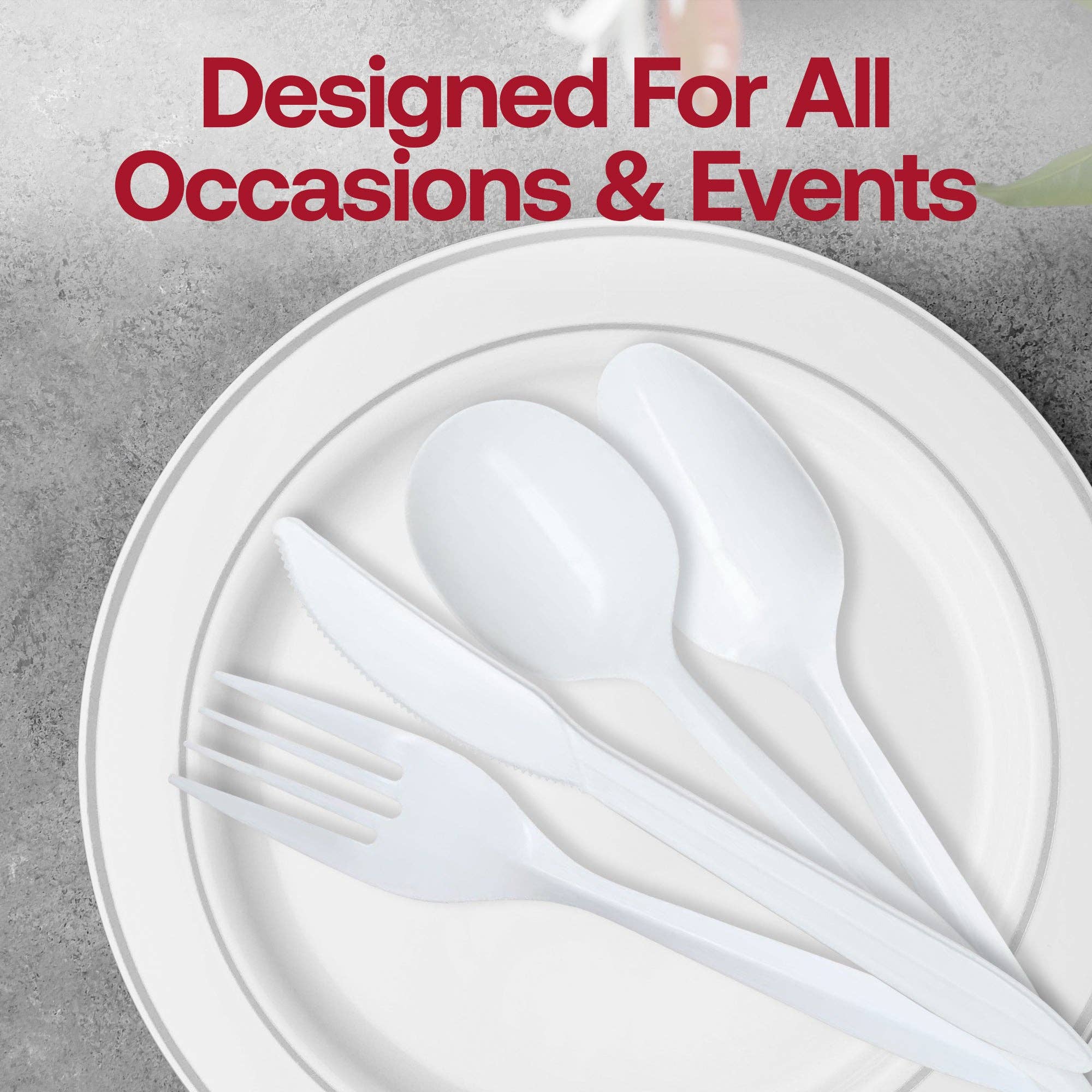 Smarty had a Party – Colher descartável por atacado – Colheres de Plástico Descartáveis de Peso Médio - 1000 unid.5