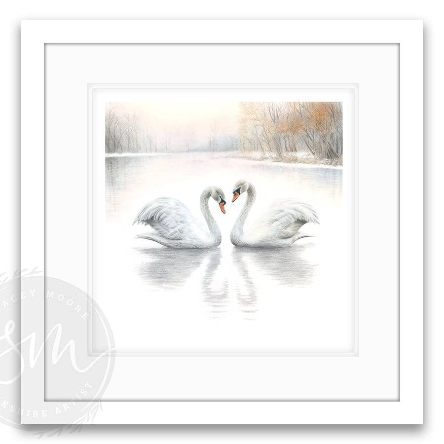 Stacey Moore Ltd - Wholesale Art Print - Swan Lake3
