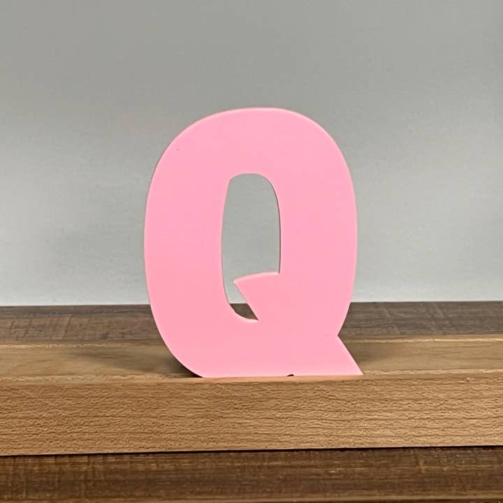 Artifacture - Wholesale Sign - Kryliq Individual Letters: 3" Craftsman Style- Matte Pastel Pink18