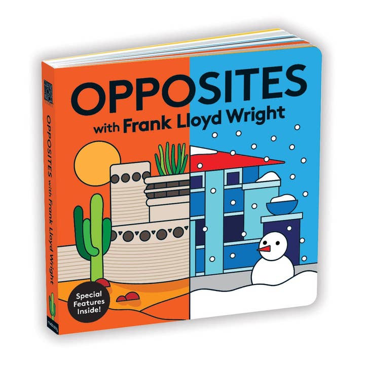 Chronicle Books - Wholesale Baby & Toddler Book (0-2) - Opposites With Frank Lloyd Wright Board Book