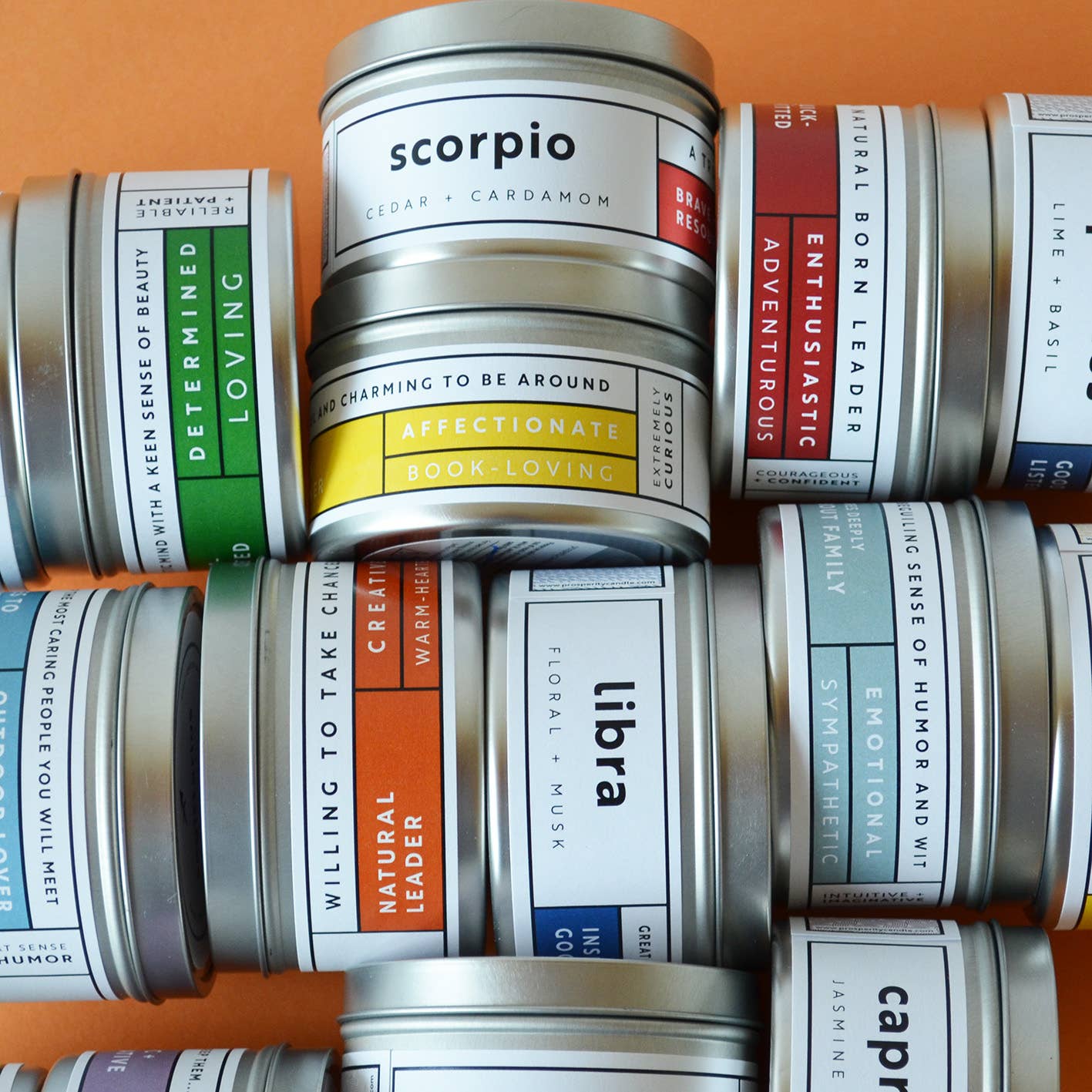 Prosperity Candle - Venta al por mayor Vela aromática de viaje - Colección de velas del zodiaco - Hechas a mano1