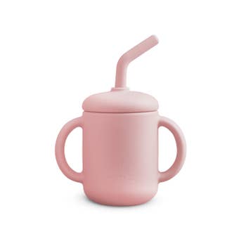 Silicone Straw Cup with Lid – Polished Prints