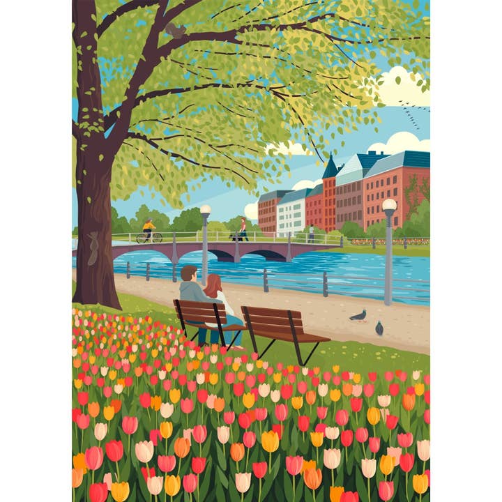Villager Puzzles - Wholesale Puzzle - Adult - Tulip Season | 500-Piece Puzzle | Designed in Canada4