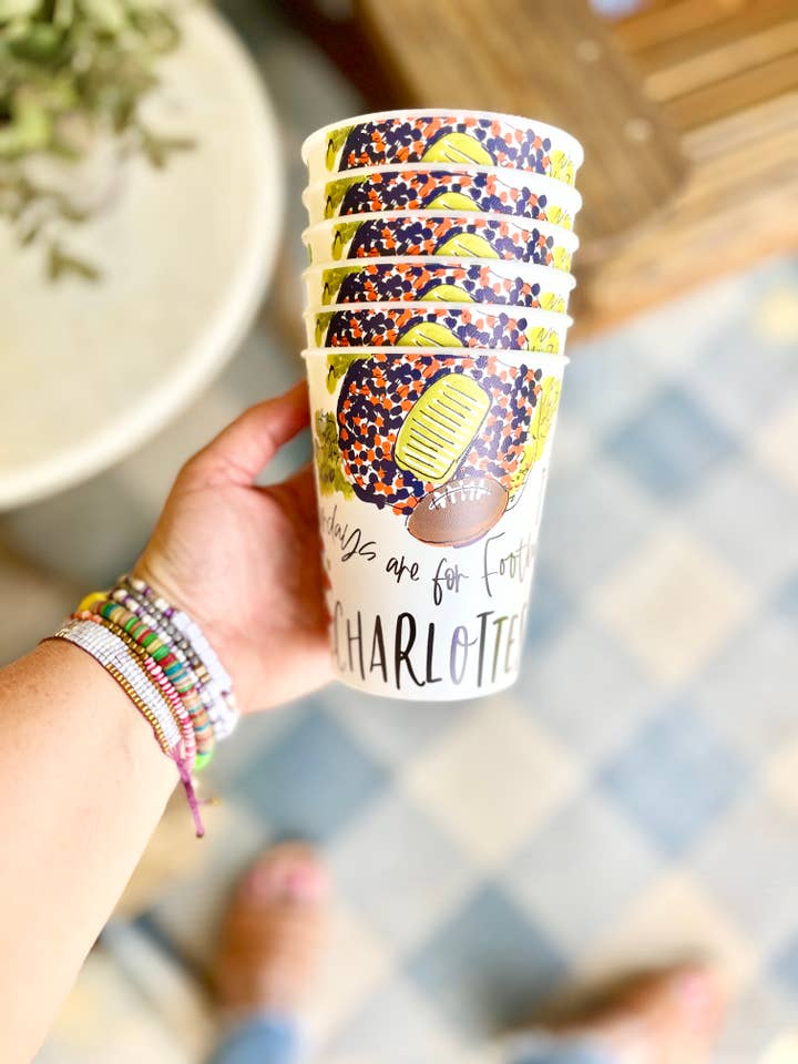 Charlottesville, VA Reusable Cups, tailgating, gameday gifts for wholesale by Happy By Rachel, LLC