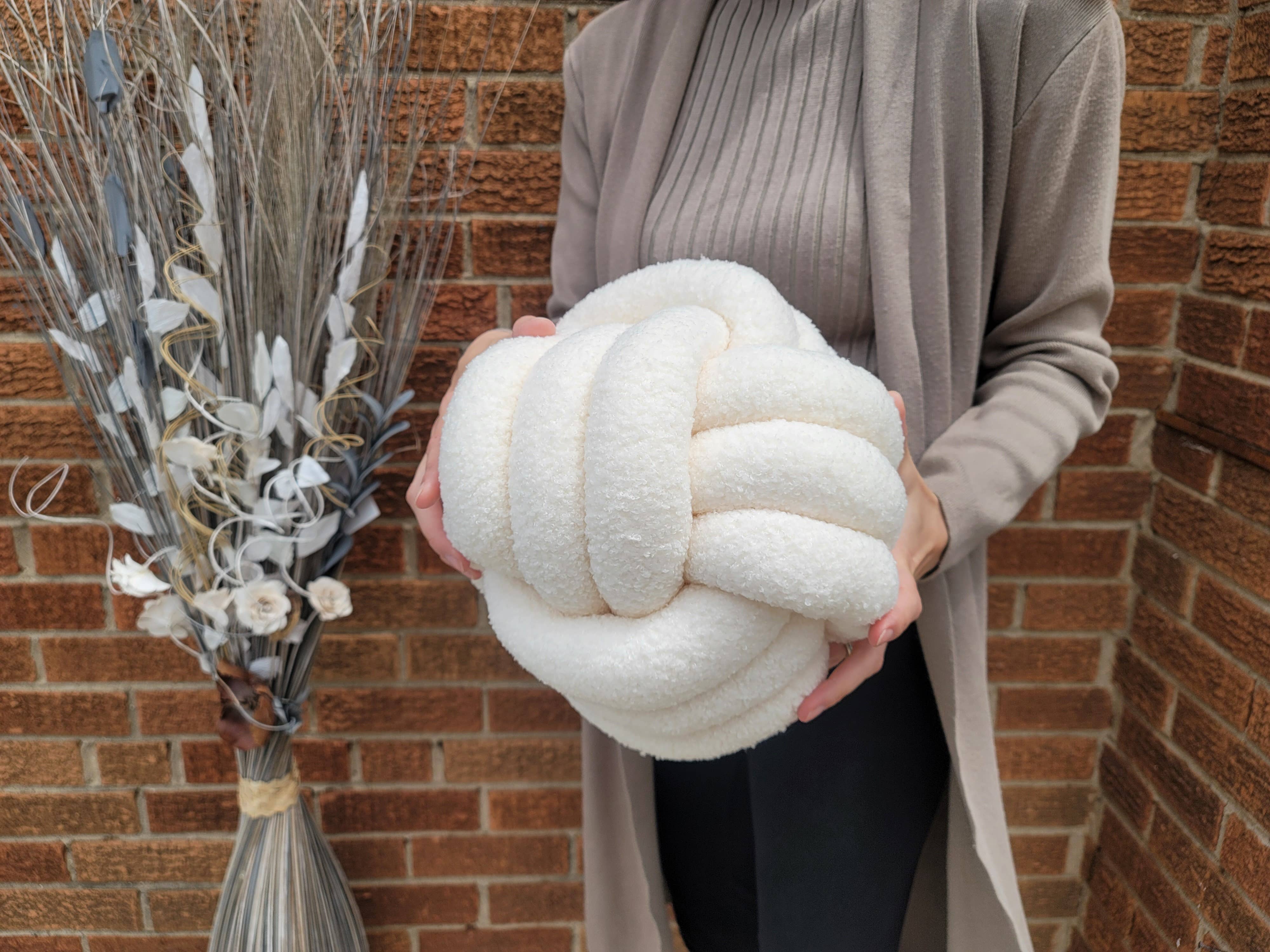 SUF Products LLC - Wholesale Throw/Decorative Pillow - Boucle Knot Pillows Soft and Cozy - Trendy Textured cushion13