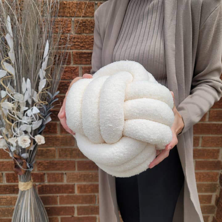 SUF Products LLC - Wholesale Throw/Decorative Pillow - Boucle Knot Pillows Soft and Cozy - Trendy Textured cushion13