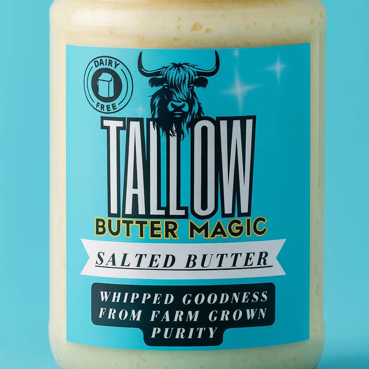 Whipped Grass-Fed Tallow Salted Butter-Dairy Free, Keto & Low Carb for wholesale by F.F.& CO. Luxury Magic Tallow
