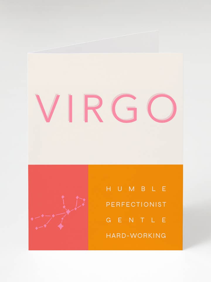 Virgo Zodiac Card for wholesale by Bon Femmes
