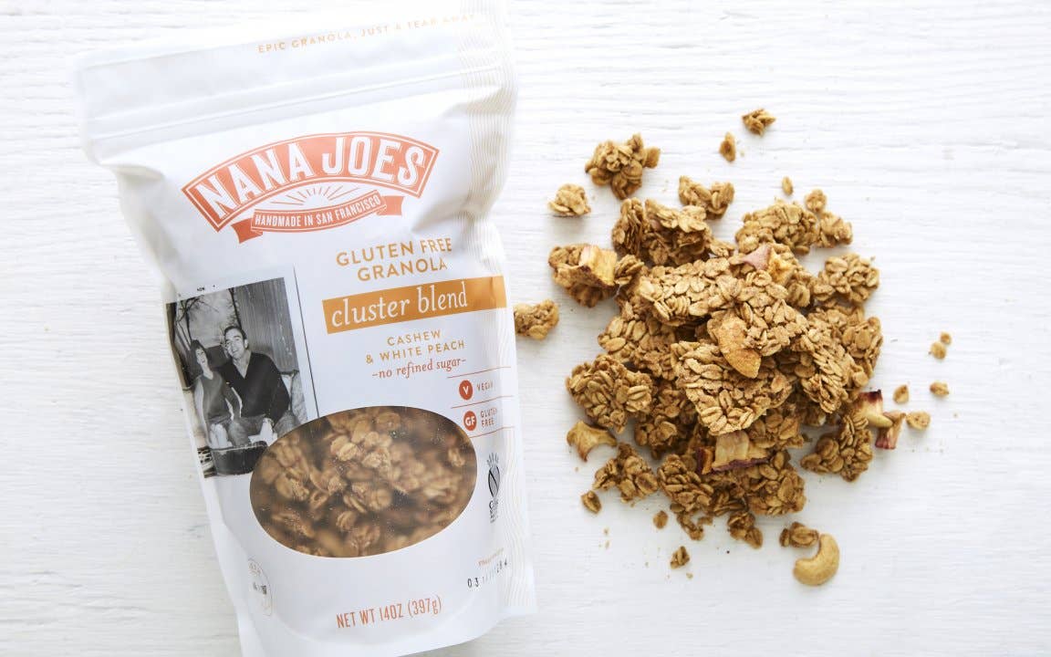 Nana Joes Granola - Wholesale Granola - Cluster Blend: Cashew Butter 5lb Bag (NO Peaches in Bulk)1
