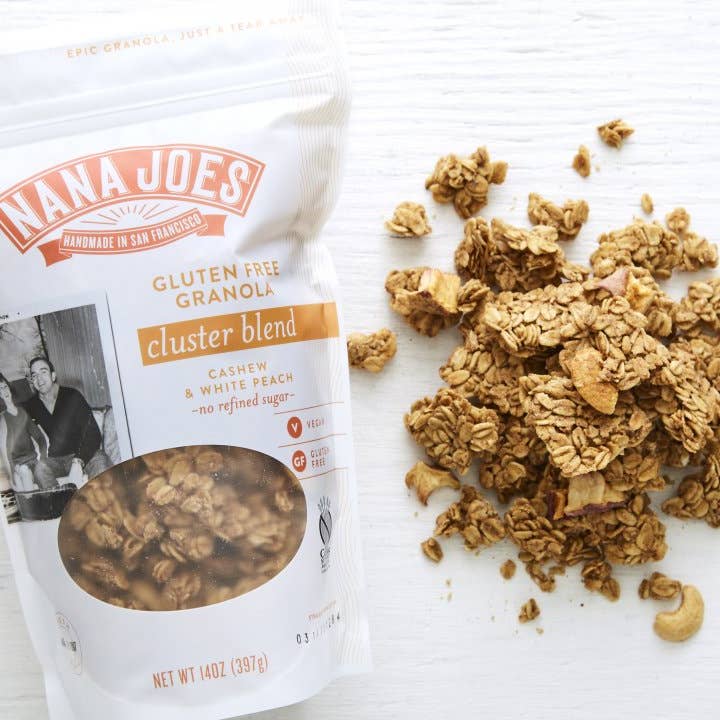 Nana Joes Granola - Wholesale Granola - Cluster Blend: Cashew Butter 5lb Bag (NO Peaches in Bulk)1