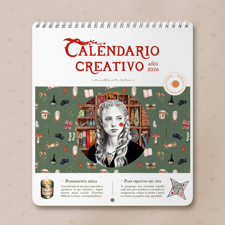 Calendario Creativo 2026: Crecimiento Personal y Creatividad para venta al por mayor de Carillustration
