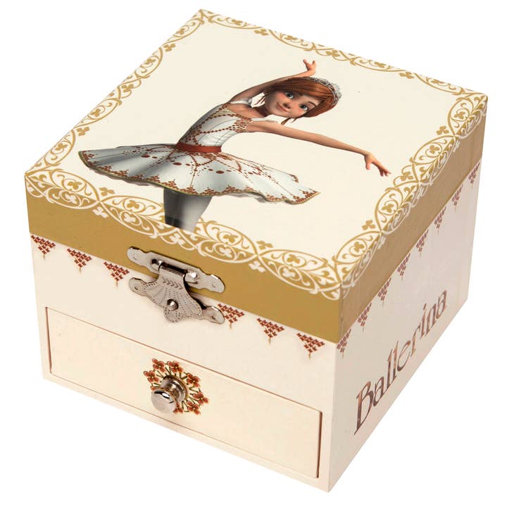 Ballerina Cube Music Box for wholesale by TROUSSELIER SAS